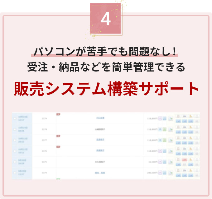 パソコンが苦手でも問題なし！受注・納品などを簡単管理できる販売システム構築サポート